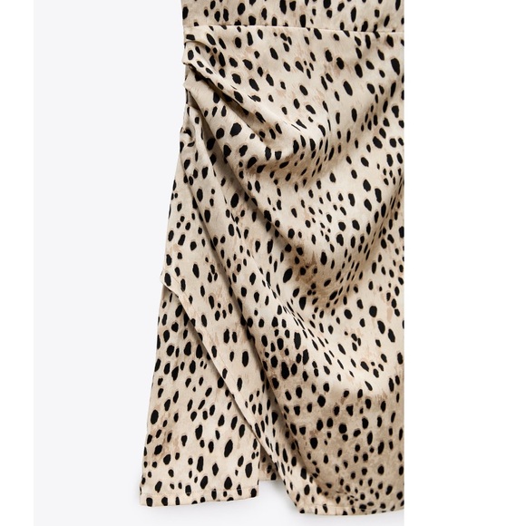 NEW! Zara Animal Print Mini Dress - Picture 7 of 14